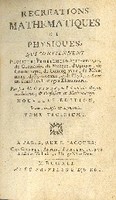 Recreations Mathematiques Et Physiques