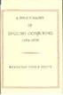 A Bibliography Of English Conjuring - Vol I Raymond Toole Stott