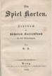 Ein Spiel Karten Anonymous