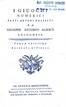 I Giuochi Numerici Giuseppe Antonio Alberti